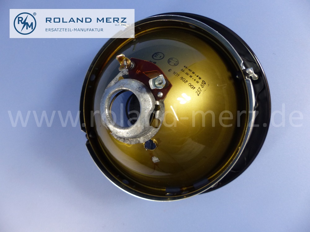 1808200061 Bosch Leuchteinheit, Scheinwerfer, mit Zierring, asymmetrisch, Mercedes W105, W120, W121, W128, W180, Ponton, Original Mercedes Neuteil, NOS 