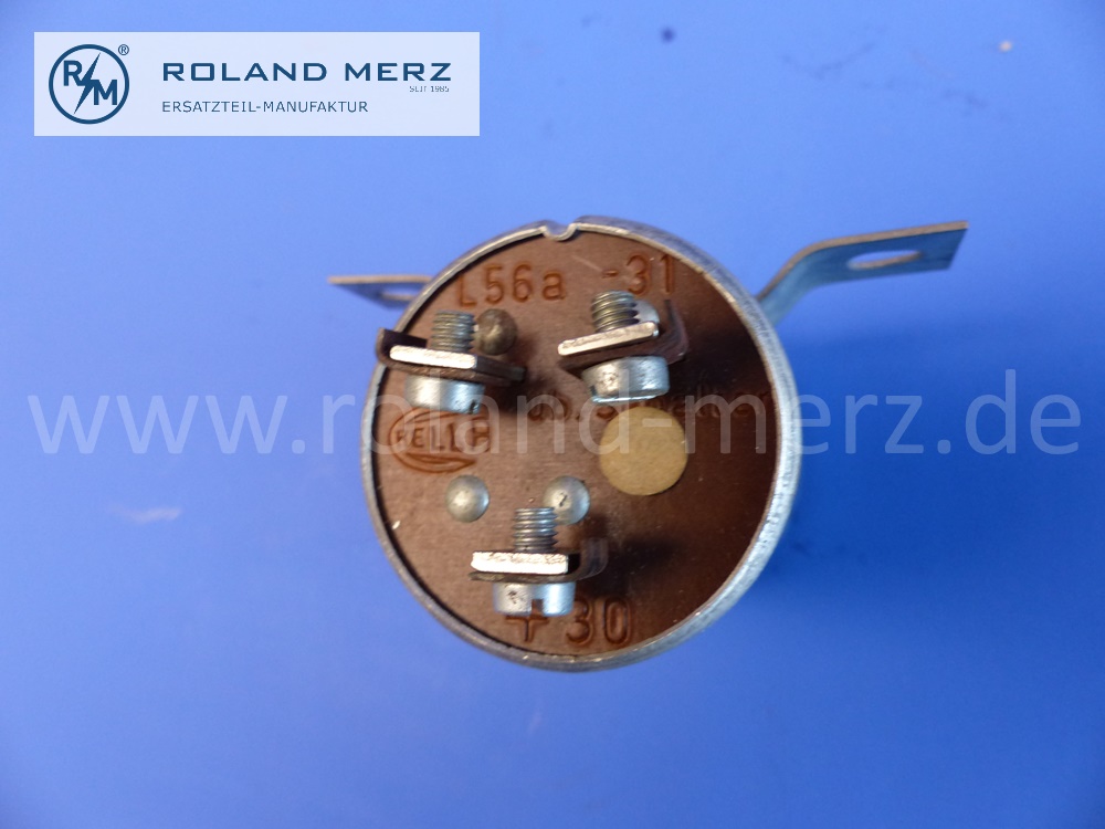 0015440932 Relais Fernlicht, Fernlichtrelais, Hella 91/36, 12 V ,100 W, original Ausführung für Mercedes 220SE, Cp, Cb, 300d, 300SL Roadster, Neuteil, NOS