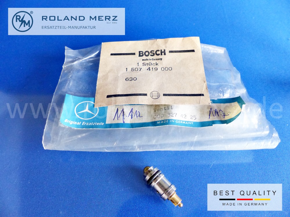 0003274225 Ventil Bosch 1507419000 für Luftfederung Mercedes W 100, 109, 112 Original MB-Bosch Neuteil NOS