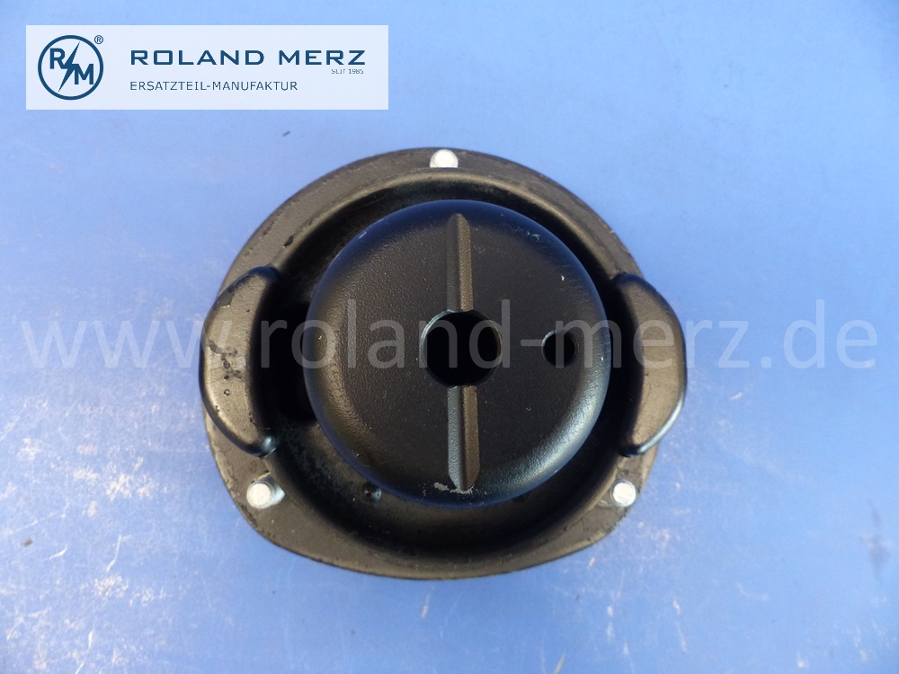 1243200473 Gummilager vorderes Dämpferbein an Rahmen, Mercedes W124, W129, Hersteller Meyle, Original Meyle Neuteil, NOS 