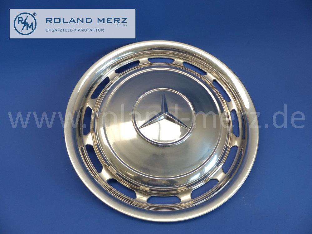 1154010424 Zierblende, Radzierblende, Radkappe 15 Zoll verchromt für Mercedes 600, W100.012, 014, 015, 016, W108, W111, W114, W115, W123, Original Mercedes Neuteil, NOS 