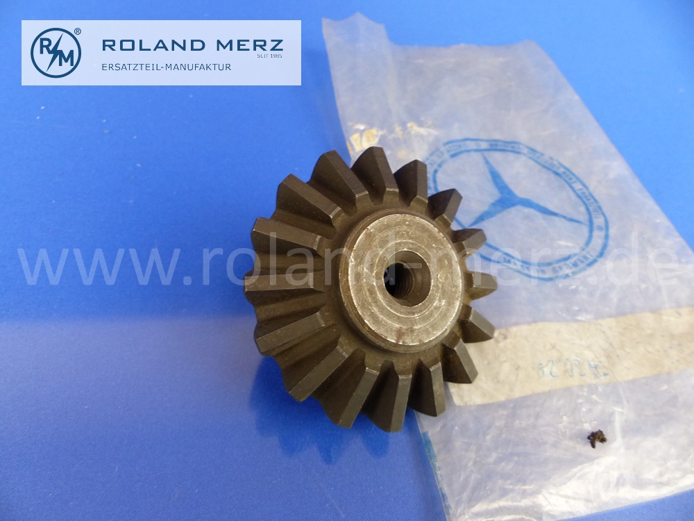 1803500340 rear differential side gear, right, 16 teeth, Mercedes W105, W120, W121, W128, W180, Ponton 180 – 220SE und 190SL, original MB spare part, NOS