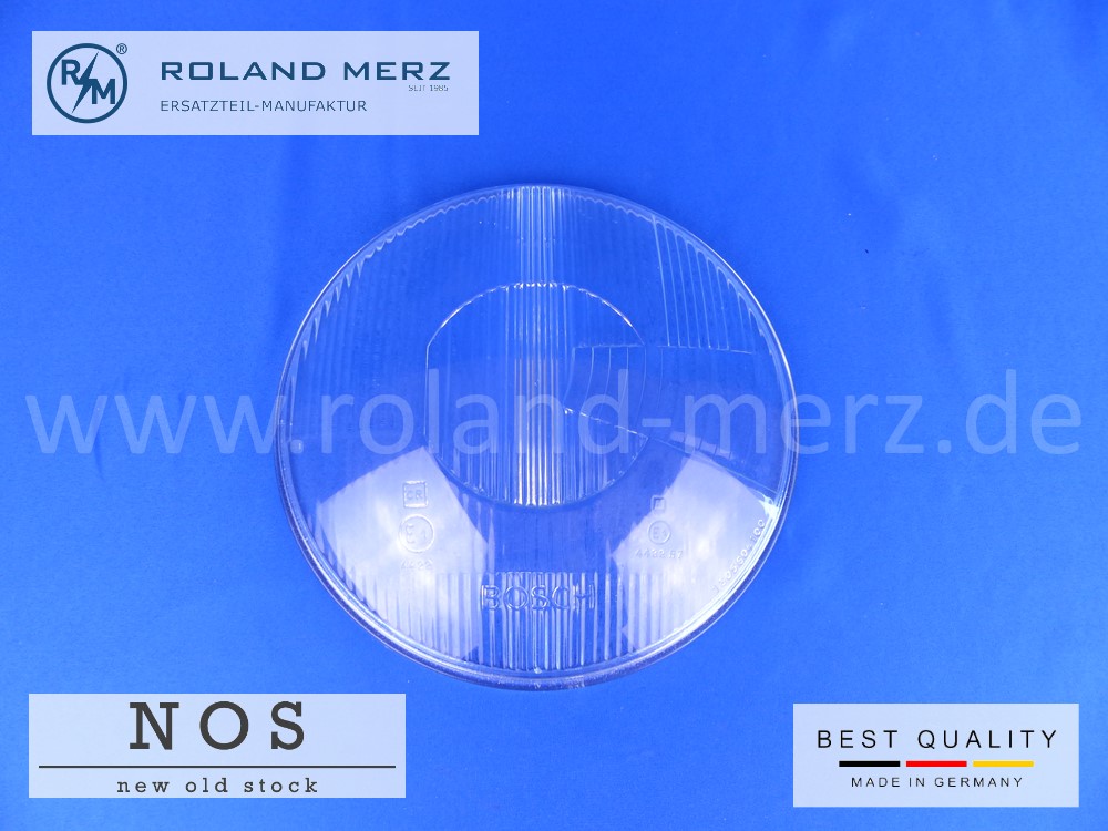 P1120474 121 826 00 90 Bosch Scheinwerferglas asymmetrisch 1 305 604 100 für Mercedes 190SL (Rechtsverkehr)