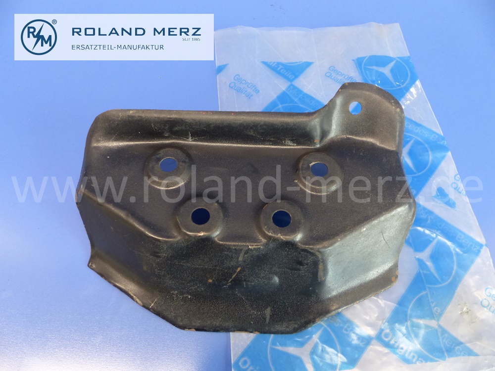 1862420034 screening plate engine support, rear, left, Mercedes W105, W120, W121, W180, W186, W188, W189, 309, 319, original Mercedes spare-part, NOS