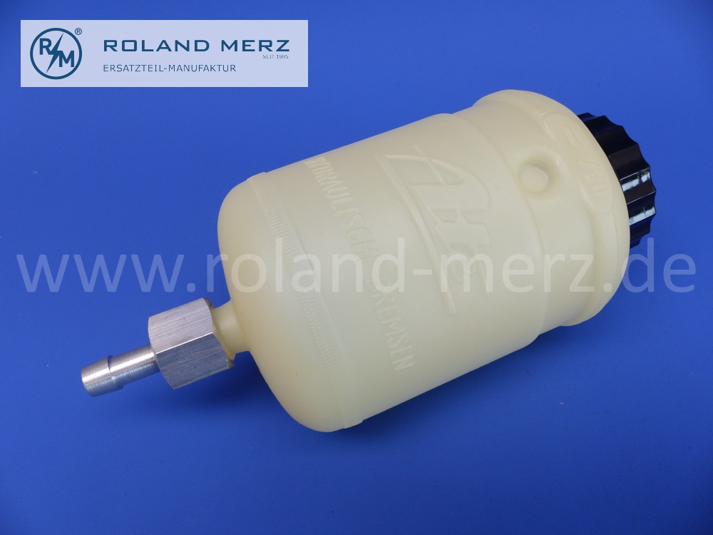 0004312402 reservoir brake fluid, plastic, Mercedes W198, 300SL Roadster, original Mercedes spare part, NOS
