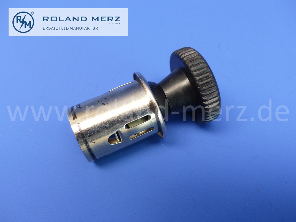 Autofum24V, Zigarettenanzünder, Zigarrenanzünder, 24 Volt, für Youngtimer, Autofum Originalteil, Made in Germany, D 22mm Länge ges. 54mm, D. Knopf 31 mm, Original Scheller-Autofum Neuteil, NOS