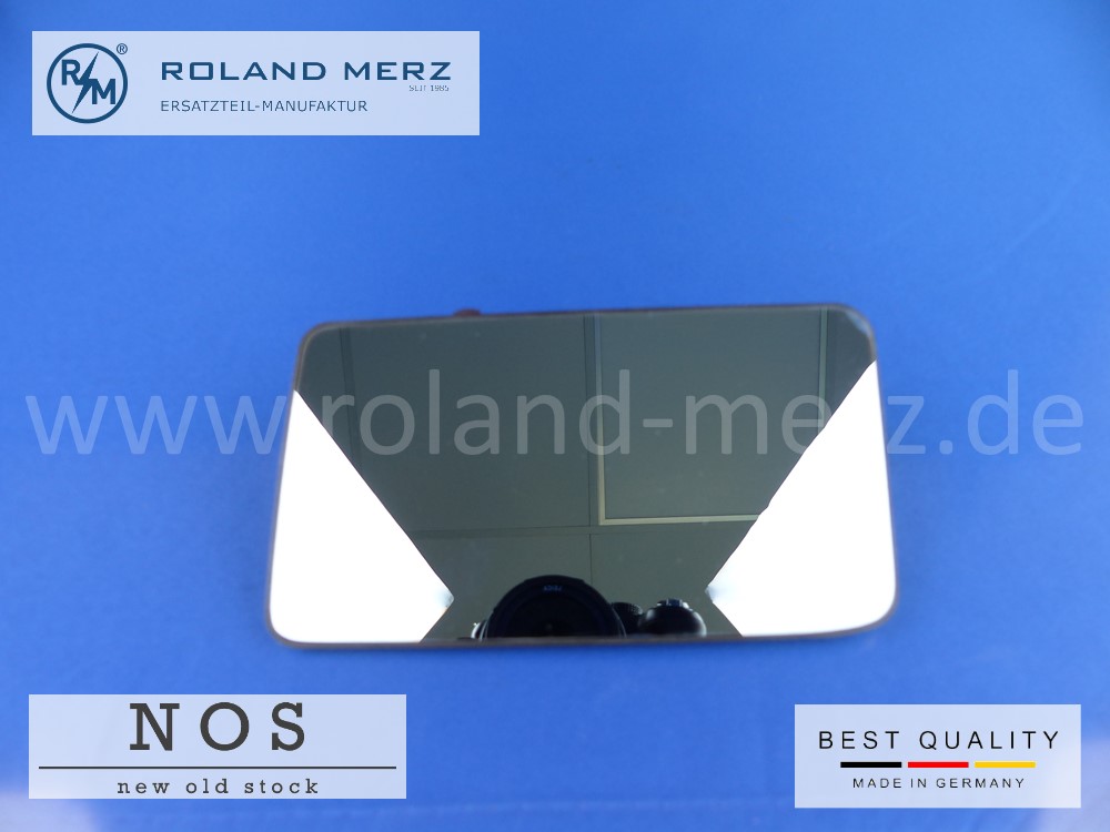 P1140335 Spiegelglas 201 810 09 21 links für Mercedes 190, 190 E 2.0, 190 D 2.2, 190 D 2.5 und 190 E 2.3-16 V