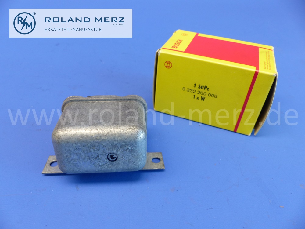 0332200008 Bosch relay, changeover relay, control unit, Jetronic, 6V, Mercedes 0005450245, Opel 1228501, original Bosch spare part, NOS