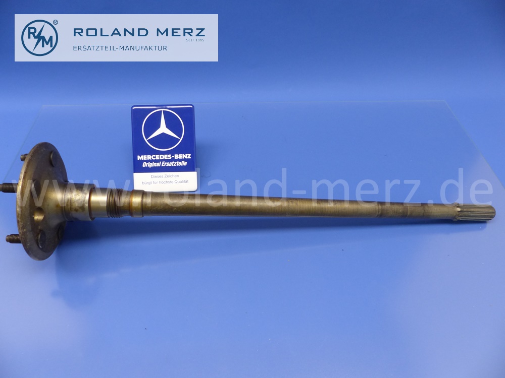 1203501910 Achswelle, Hinterachswelle, links, mit Radbolzen, Mercedes W120, Ponton, Original Mercedes Neuteil, NOS 