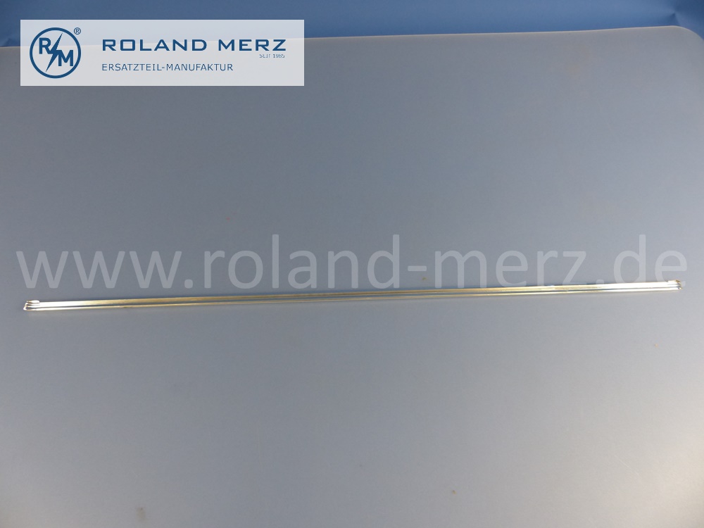 1117370582 Zierstab, Zierleiste Türbelag oben, Fondtür links oder rechts, Länge 715mm, Mercedes W111, 220SB, 220SEB, Original Mercedes Neuteil, NOS