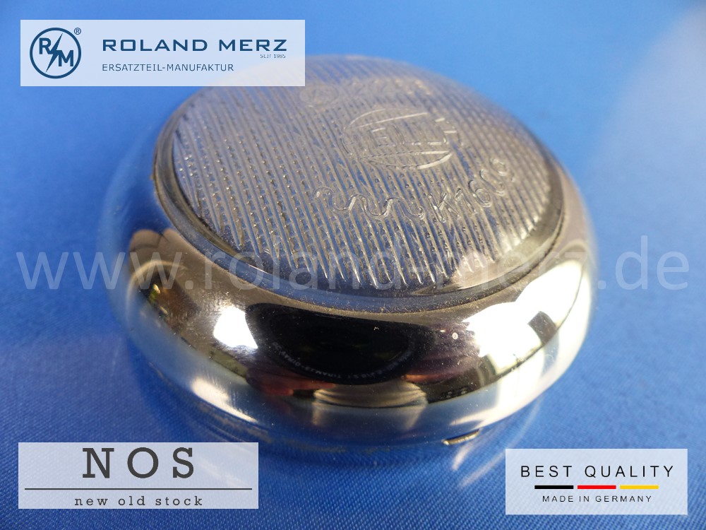 P1140210 Positionsleuchte / Zusatzleuchte Hella 2266 K 1609 Glas mit Chromrahmen Gehäuse Ø72 / 68mm für Mercedes, Adler, Wanderer, BMW Oldtimer