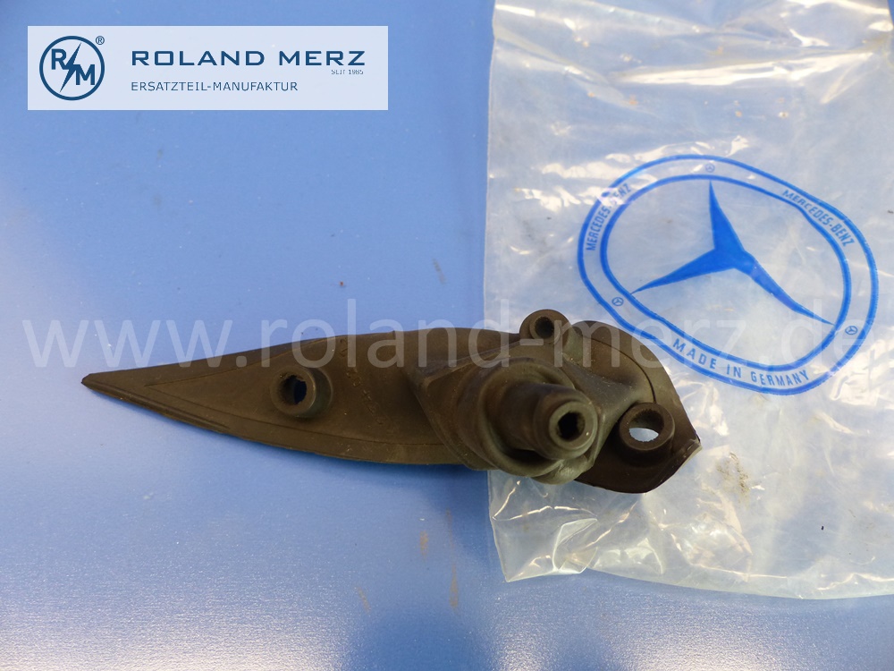 1158110261 Kappe Außenspiegel rechts, Limousine, Mercedes W114, W115, Strich 8, Original Mercedes Neuteil, NOS - leicht verformt -