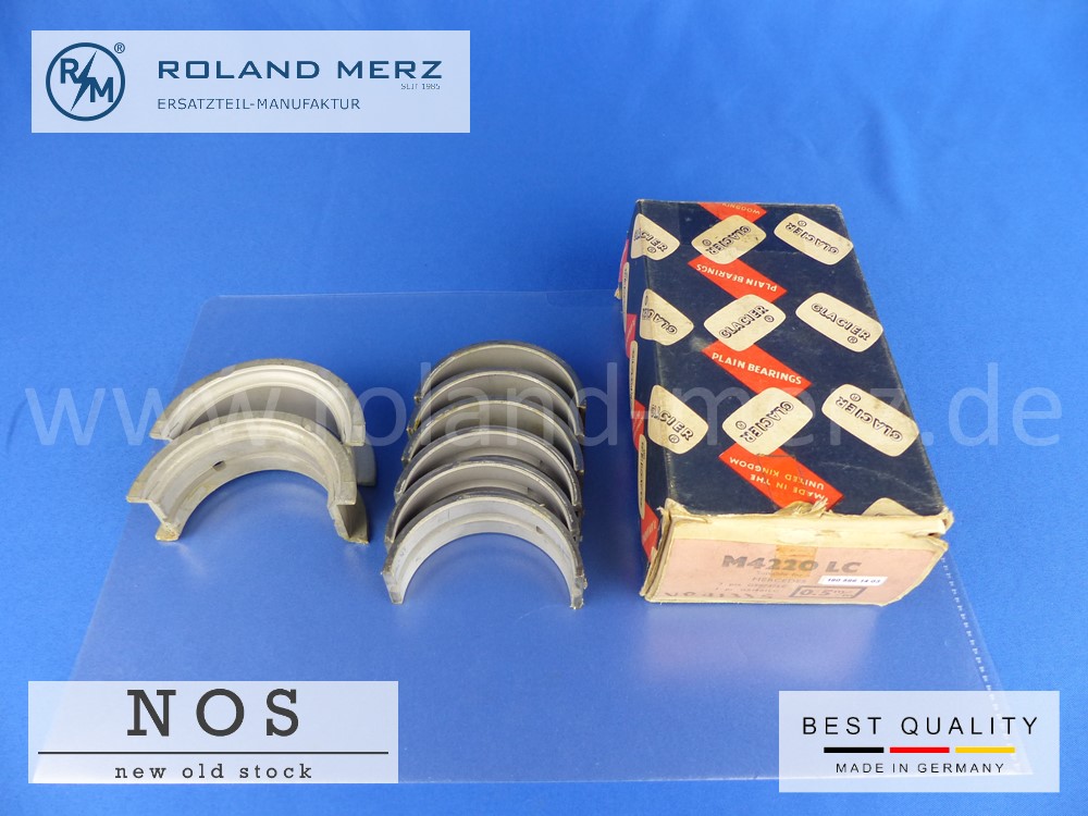 P1120460 Satz Kurbelwellenlager 0,50 mm (Glacier) NOS MB Verg. Nr. 180 586 14 03 für Mercedes 219, 220a und alle 220S Modelle
