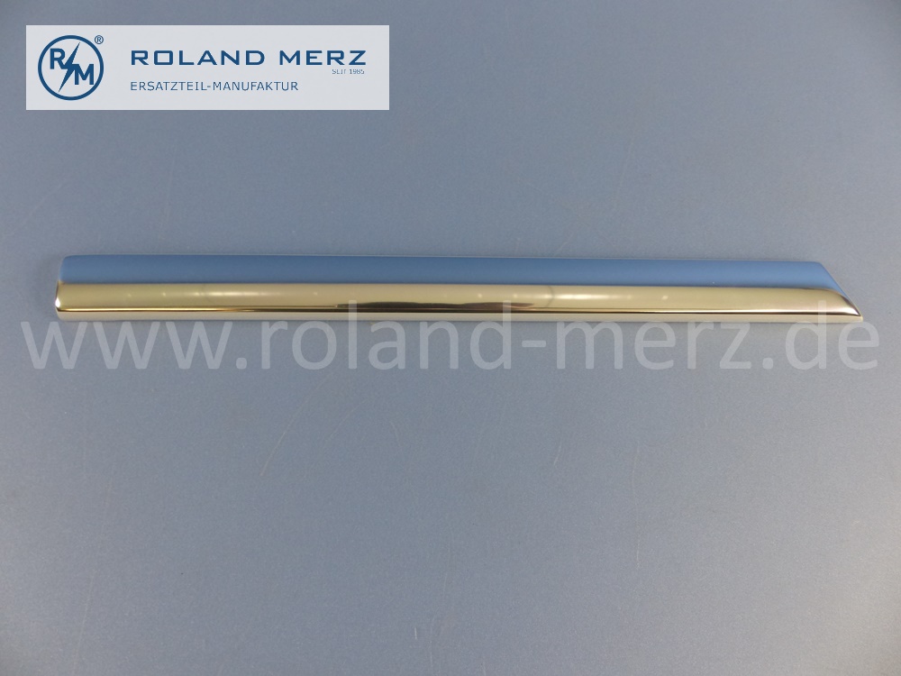 1136980180 Zierstab, Zierleiste, links, zwischen Vorderrad und Tür, Mercedes W113, Pagode, 230SL, 250SL, 280SL, Länge 295mm, Original Mercedes Neuteil, NOS