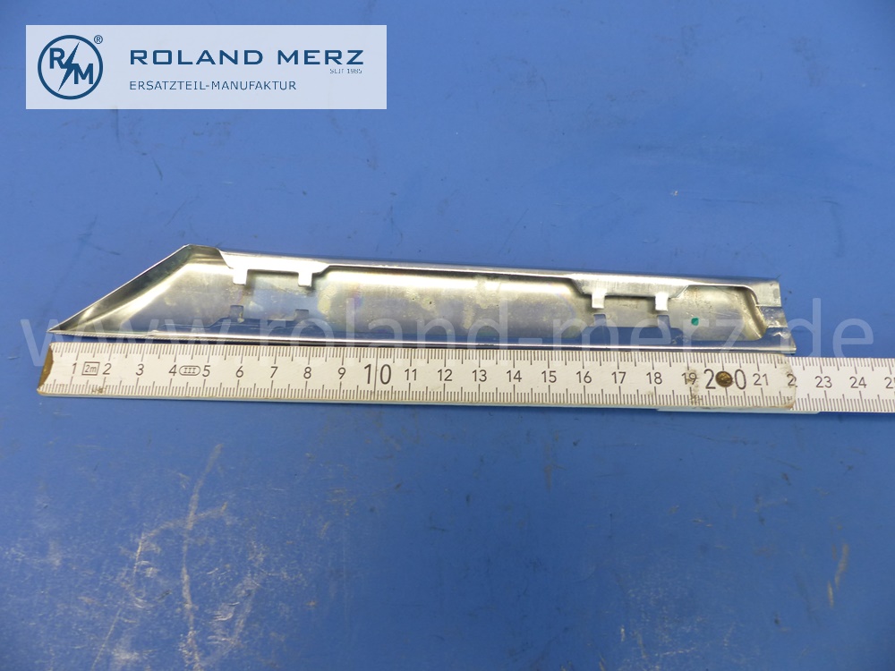 301806900283 1806900283 Zierstab Heck rechts, verchromt, von Tür bis Radlauf, Mercedes W128 Cabrio / Coupé, original Mercedes Neuteil, NOS 