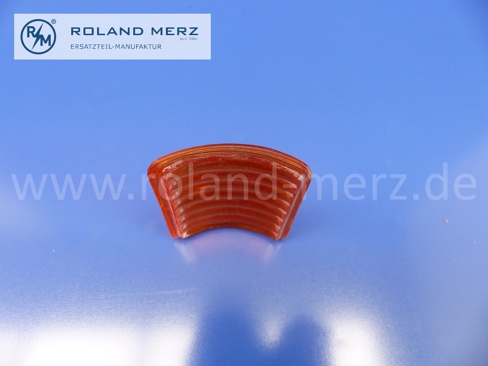 Ersatzglas, Tauschglas Blinker gelb, für Deckel Rücklicht 1988260252 und 1988260152, Mercedes W198, 300SL Roadster, Original Mercedes Neuteil, NOS 