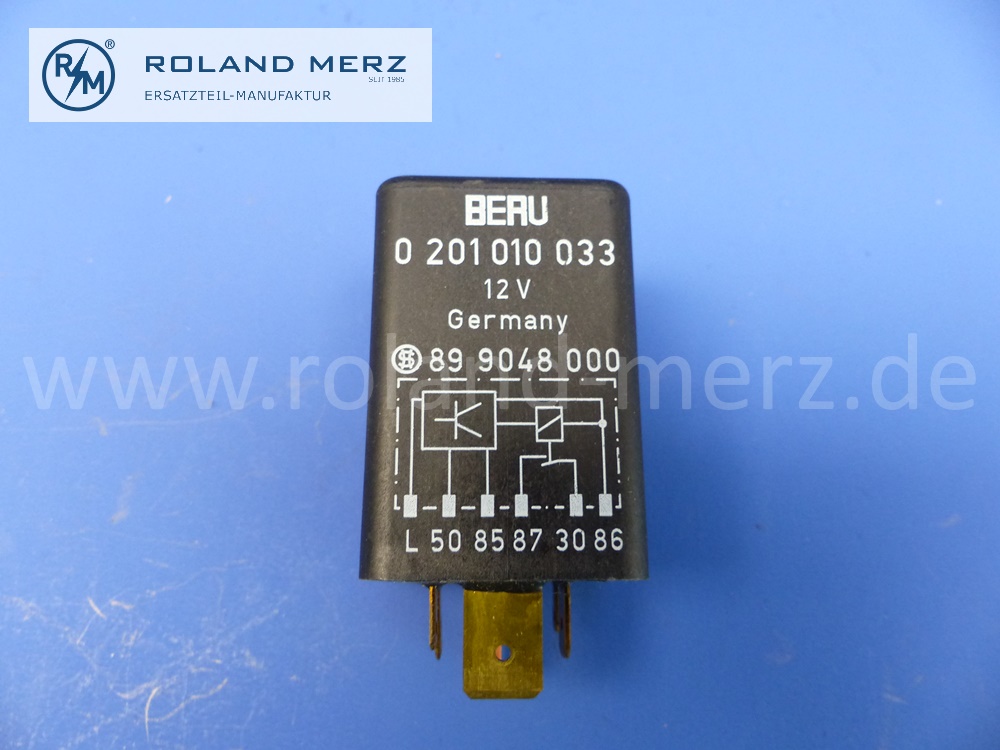0100226190 Glühkerze, Glühstiftkerze, Beru GN918, Set mit 4 Stück und Steuergerät 0201010033, Ford Escort, Orion, 1,6l und 1,8l, original Beru Neuteil, NOS, Nachrüstsatz 