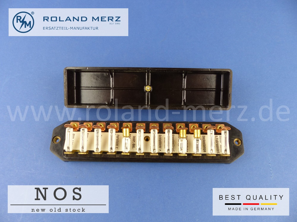 P1100638 Sicherungsdose 187 540 00 50 Original Neuteil für Mercedes 170Sb, DS, 220, AC, BC inklusive Sicherungen