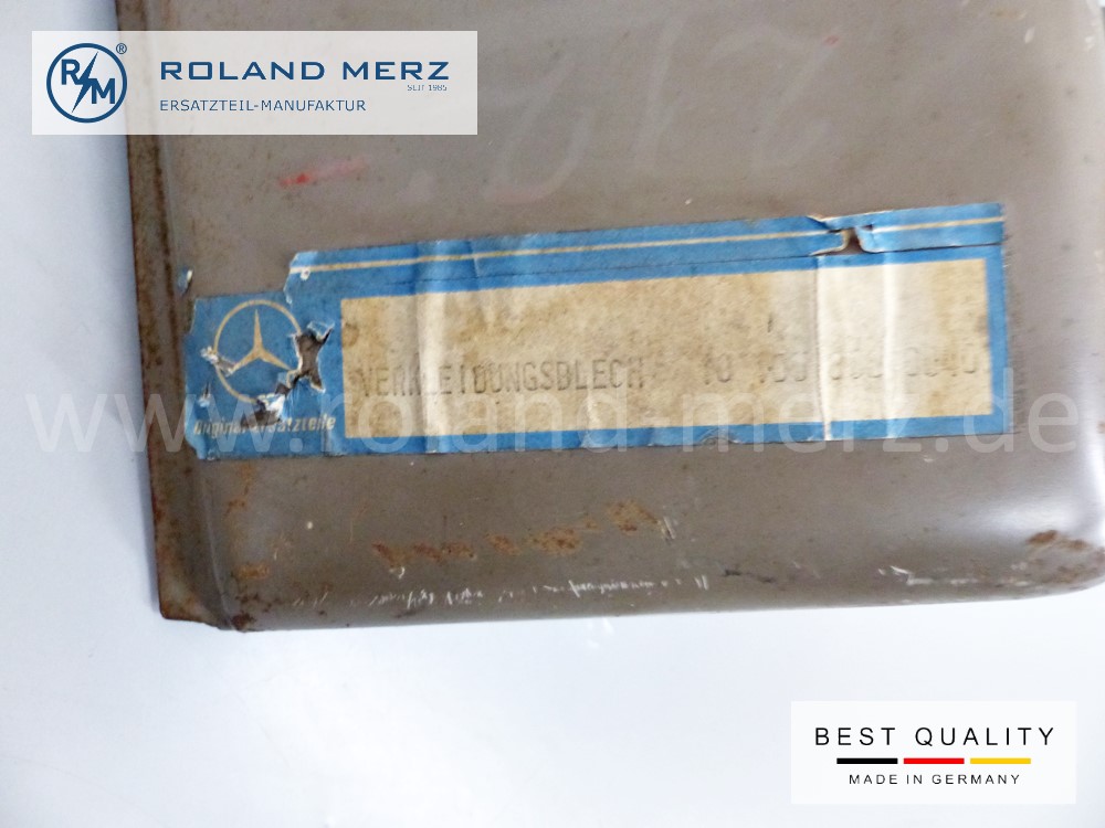 101808800140 Frontschürze Verkleidungsblech Mercedes 219, 220S, 220SE Coupe / Cabriolet E. 10 105 880 00 40 Original MB Neuteil NOS aus alter deutscher Produktion daher 100% Passgenauigkeit