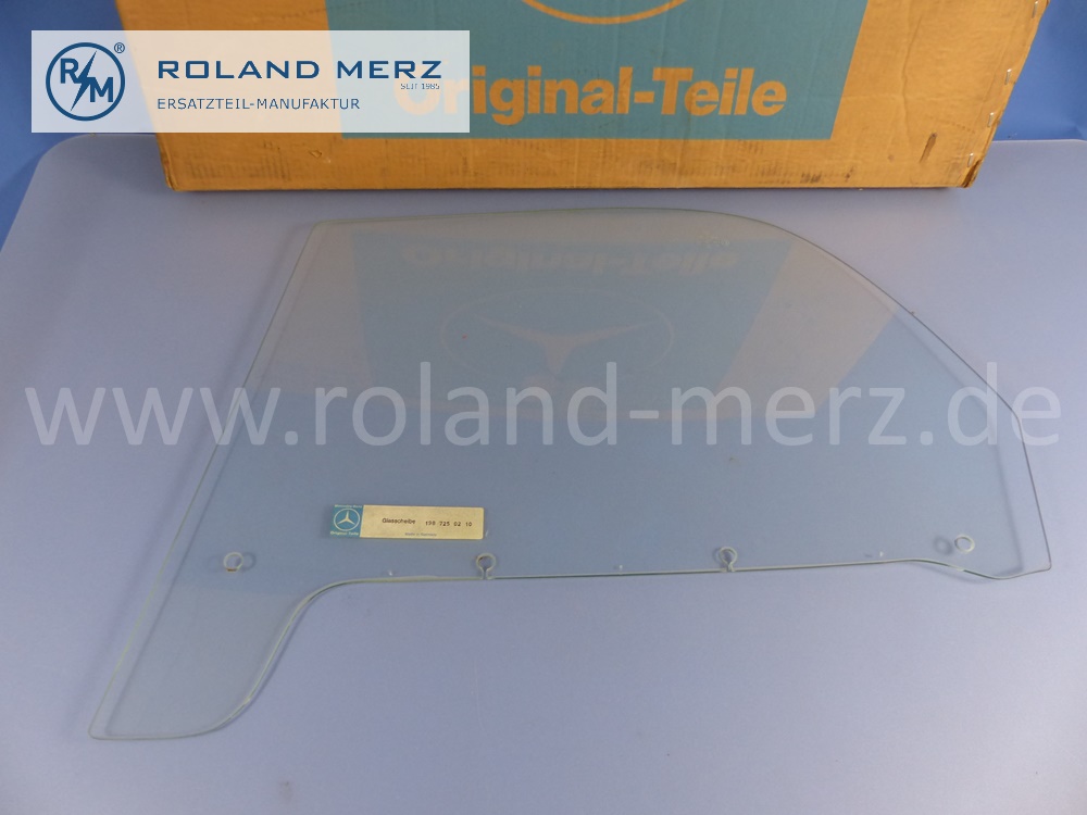 421987250210 1987250210 Glasscheibe, Seitenscheibe Fahrertür, Scheibe, rechts, Mercedes W198, 300SL, Roadster, Original Mercedes Neuteil, NOS