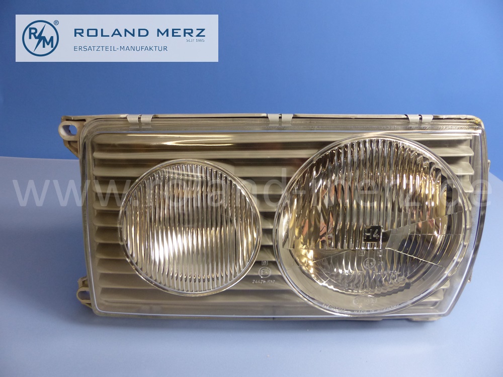 1238200159 Hella Leuchteinheit, Scheinwerfer, mit Blinkleuchte, H4, links, Rechtsverkehr, Mercedes W123, Original Mercedes Neuteil, NOS 