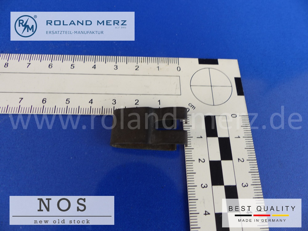 1109930630 Flachformfeder an Bremsträgerplatte, Mercedes 190c – 200Dc, 220b, Sb, SEb/Cp, Original MB Neuteil NOS