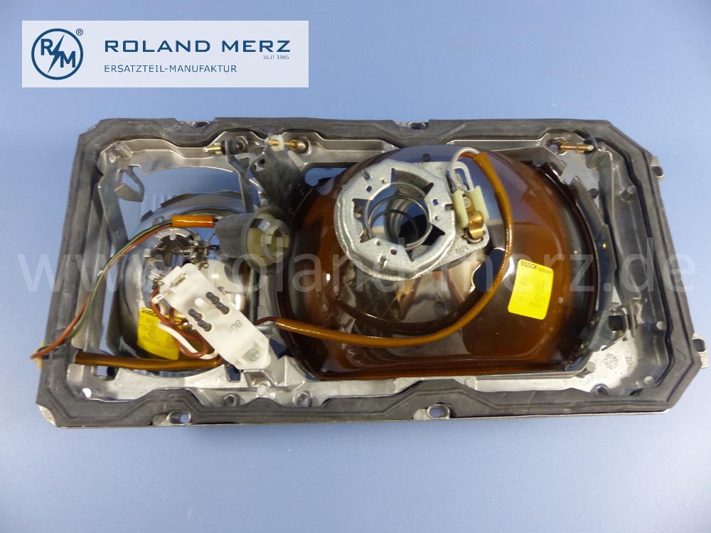 1168203761 Bosch Leuchteinheit, Scheinwerfer, links, mit Blinkleuchte, Rechtsverkehr, Mercedes W116, Original Mercedes Neuteil, NOS 
