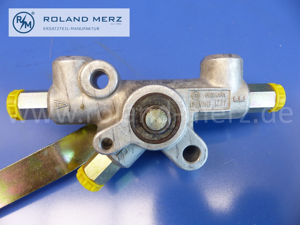 0003273525 Ventil, Ventileinheit Niveauregulierung, Luftfederung, Vorderachse rechts, Bosch LF/VNB2B1, frühe Version, Mercedes W112, Original Mercedes Neuteil, NOS