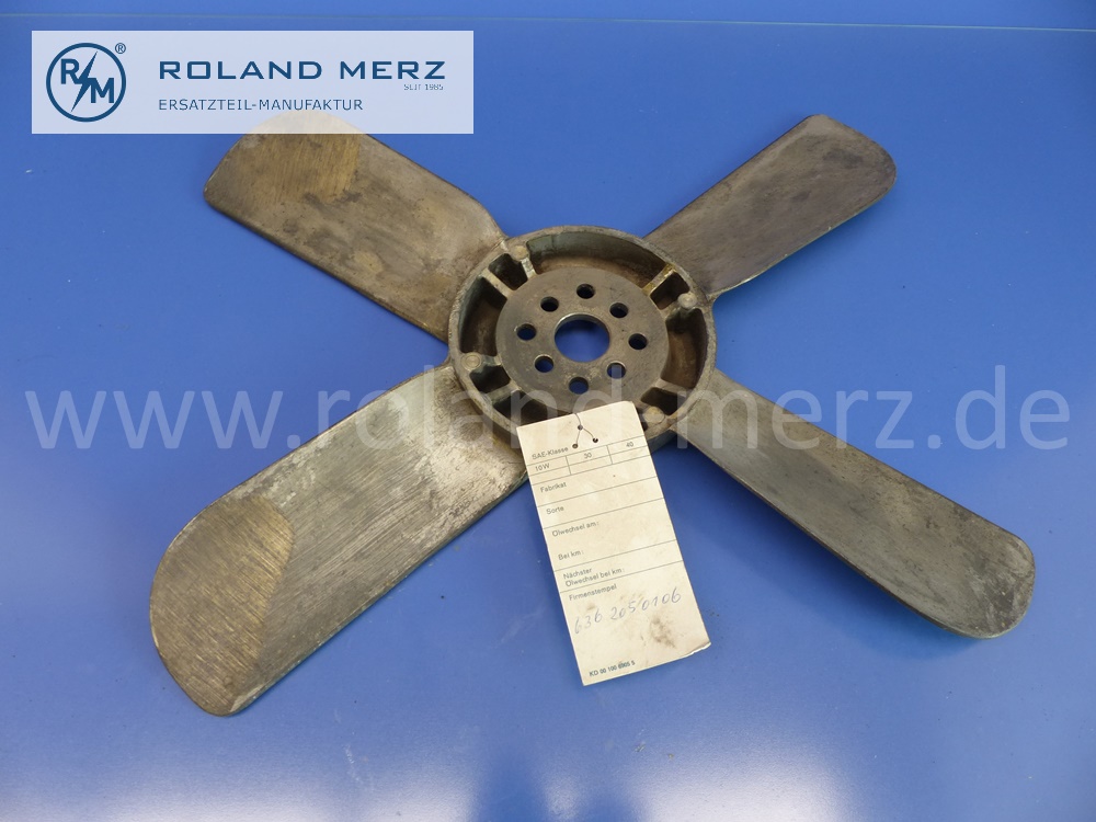6362050106 Lüfter, Lüfterrad, Lüfterflügel, Mercedes Motoren OM621, OM636, Original Mercedes Neuteil, NOS - Lagerspuren -