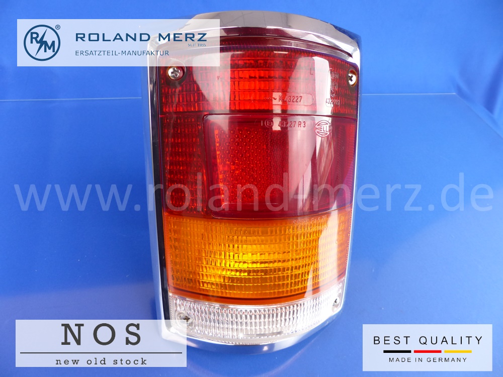 1158200964 Heckleuchte Schlussleuchte links für Mercedes BM 114, 115, /8, Binz Kombi / Krankenwagen und Sonderaufbauten Hella K 43227