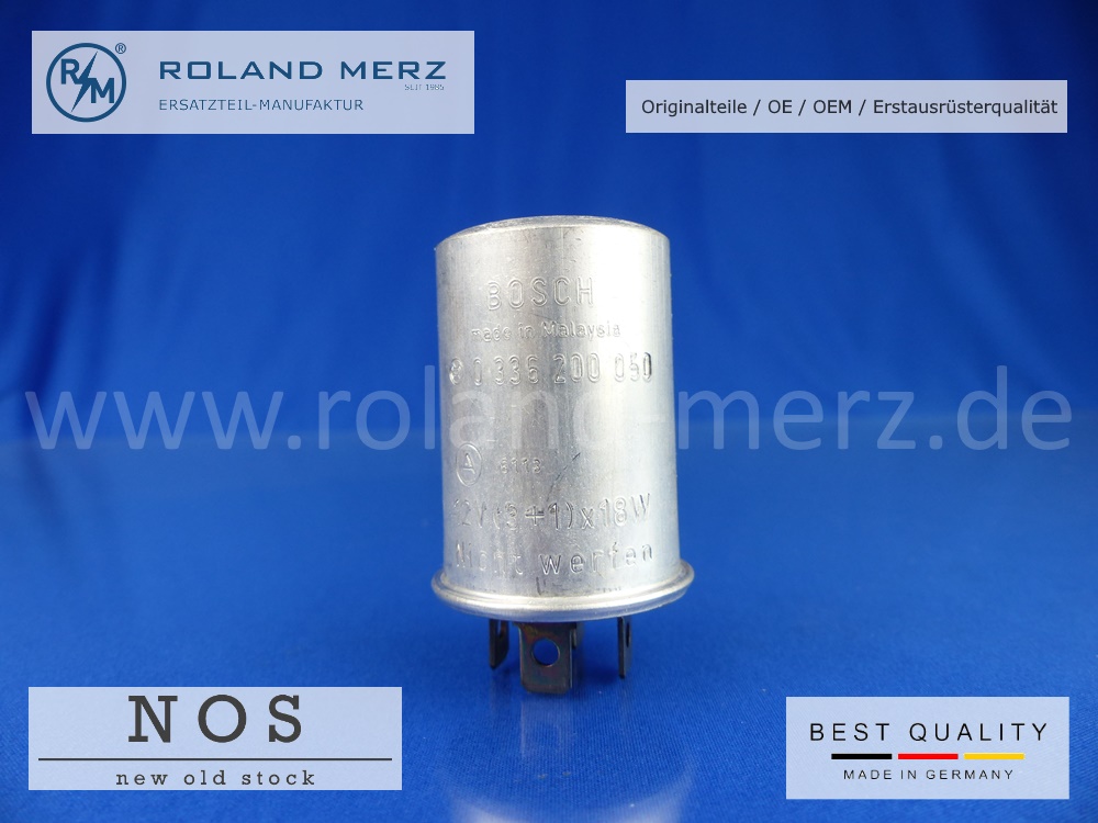 0-336-200-050-02 Blinkgeber 0 336 200 050 Bosch 12 V 3 + 1 x 18 W OVP z,. B. für KHD, MAN, Henschel Bosch Originalausführung NOS mit Metallgehäuse
