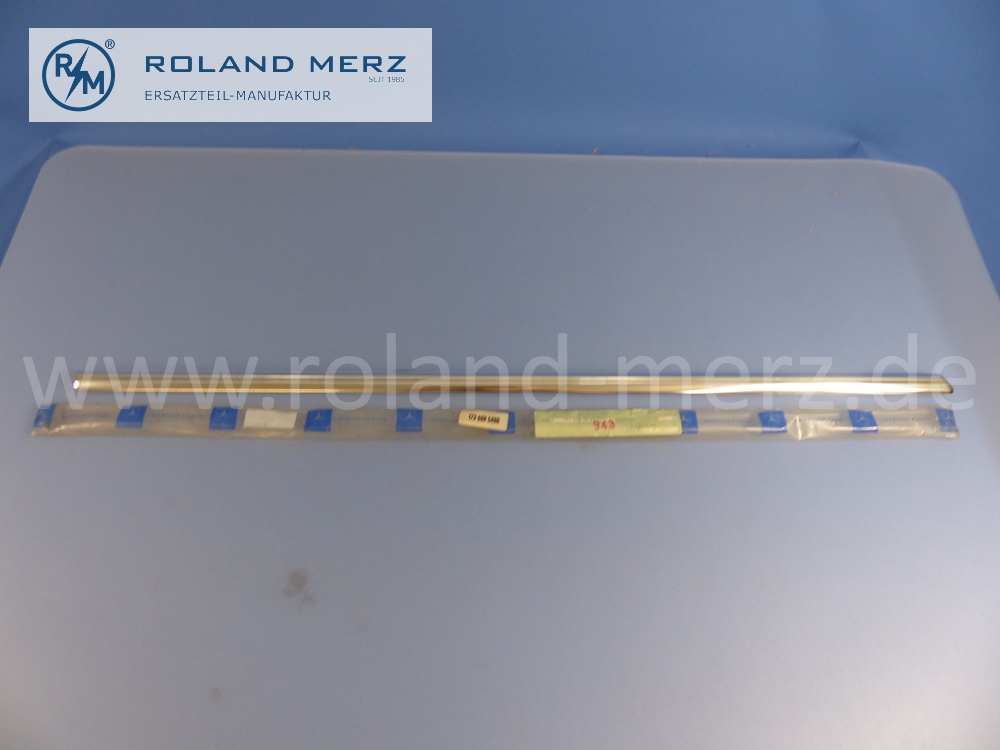 1236985480 Zierstab, Zierleiste, links, Oberkante Hinterkotflügel, Mercedes S123, T-Modell, Länge 940 mm, Original Mercedes Neuteil, NOS