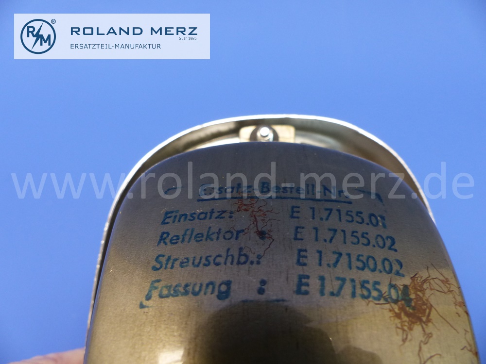 127ZNX Nebelscheinwerfereinsatz komplett, Hella, 35 W, Glas 1-80 312/IGM 204 1PN, Chromrahmen, Reflektor, für VW, Mercedes, Porsche 356, original Hella Neuteil, NOS 