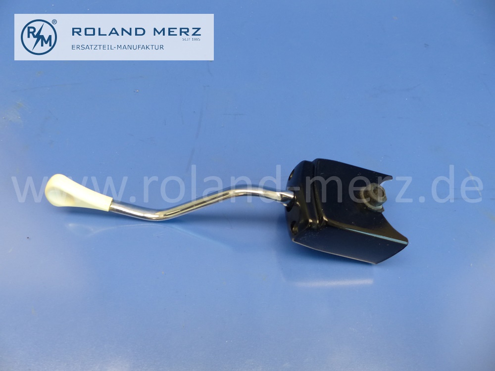 0005453924 Fernblinklichtschalter, Lichthupenschalter, Hebel gekröpft, elfenbeinfarben, Hella 6BA001533-01, Mercedes W105, W121, W180, Ponton, Original Mercedes Neuteil, NOS