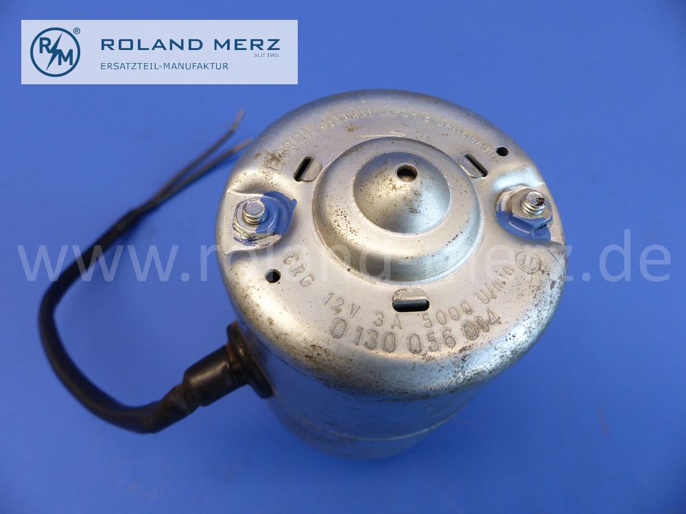 0130056014 Bosch blower motor for heating, KM/RCG11/12/5000L17, 12 Volt, 5000 rpm, 3 Amp., original Bosch spare part, NOS