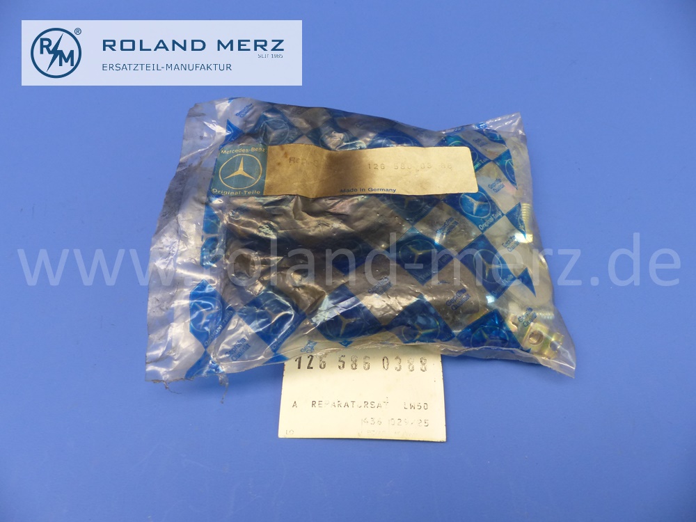1265860388 Reparatursatz, Befestigungssatz für Stossfänger vorn, Mercedes W126, E. 1268801197 , Original Mercedes Neuteil, NOS 