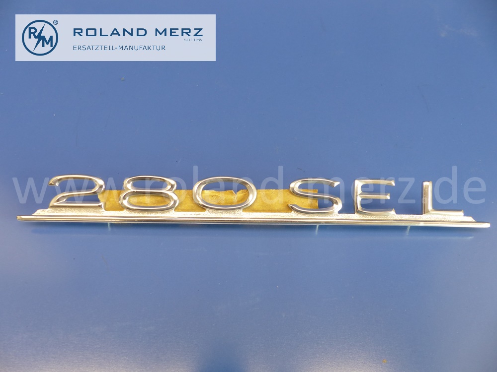 1088170615 Typenzeichen, Schriftzug 280SEL auf Heckdeckel für Mercedes W108, Original MB-Neuteil NOS 