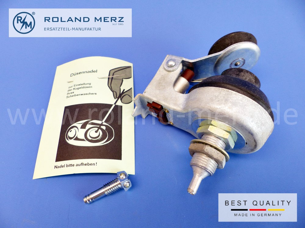 VDO Scheibenwaschanlage 0008600090 MB-Sonderausstattung Windschutzscheiben-Waschanlage mit Fußpumpe Mercedes Ponton 180–220S,SE Cp/Cb MB-SA 55 190 gem Foto Original Mercedes /VDO Neuteil NOS