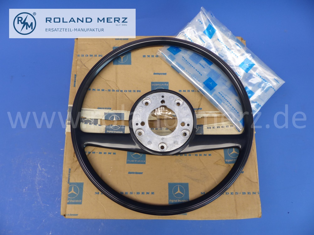 1154640201 Lenkrad, dunkelgraphit, Mercedes W108, W109, W110, W111, W113, W114, W115, Pagode, Strich 8, original Mercedes Neuteil, NOS