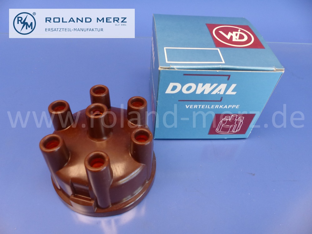 Verteilerkappe Dowal B49, Borgward, Holden, Mercedes, Vergl. Bosch 1235522231, Beru VK163, Bremi 8035, Original Dowal Neuteil, NOS