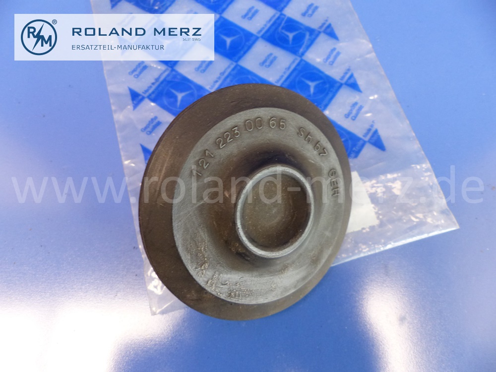 1212230065 Puffer, Pufferplatte Gummilager Vorderachse, Mercedes W105, W120, W121, W128, W180, Ponton, 319, Original Mercedes Neuteil, NOS