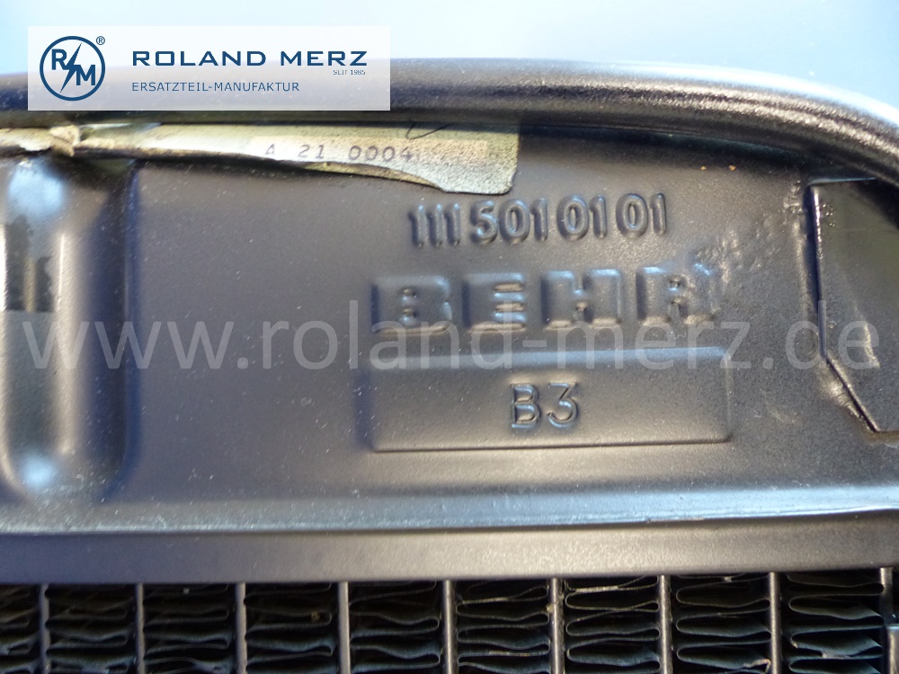 1115010101 Kühler, Wasserkühler, Wärmetauscher, Mercedes W111, Original Mercedes Gebrauchttteil, NOS - geprüft - 
