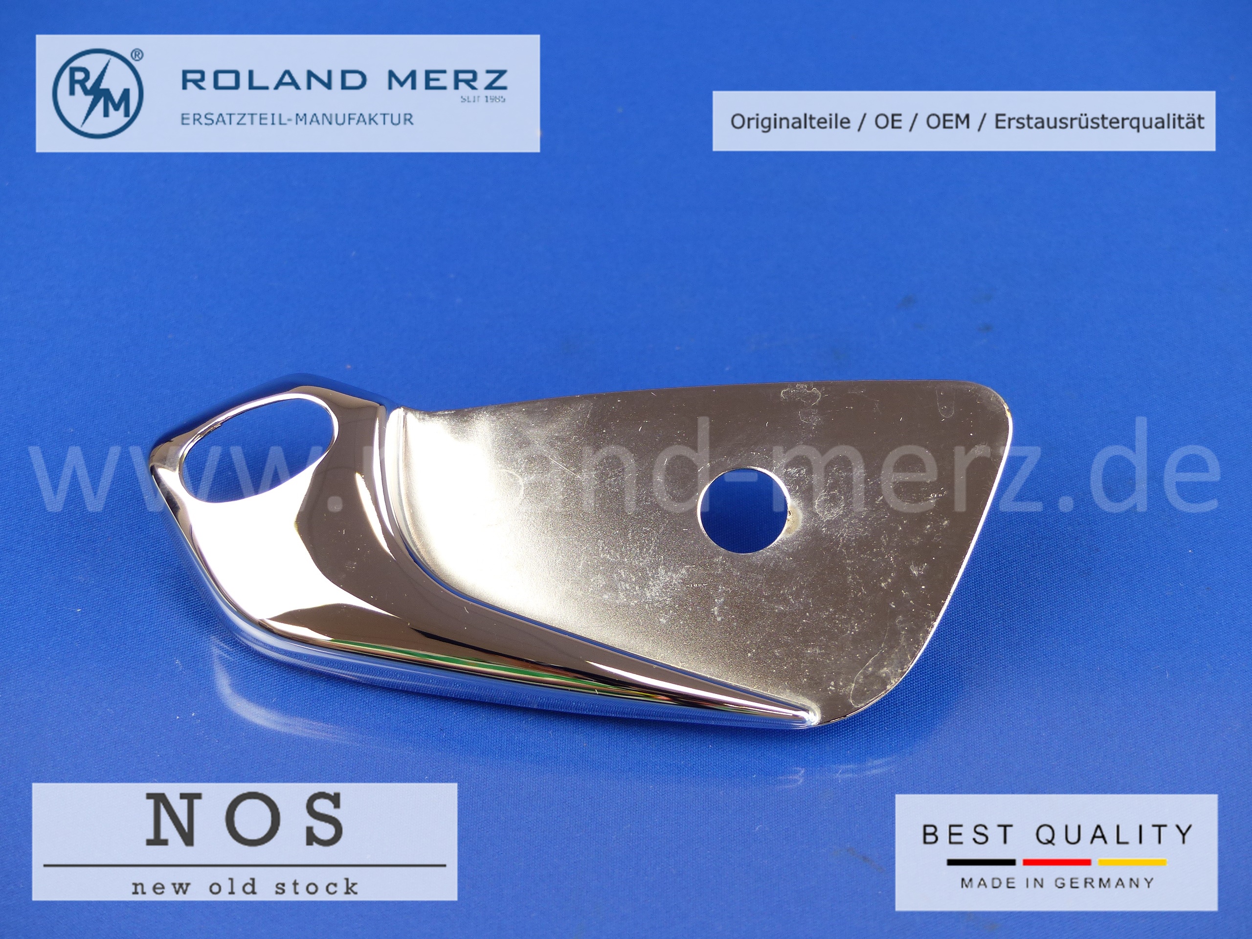 P1170165 Mercedes Abdeckung Armlehne, rechts, chrom, A112 815 02 43