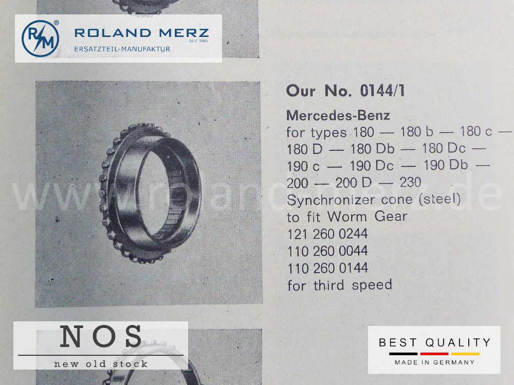 01441-1001 Synchronring Mercedes 180 190 200 230