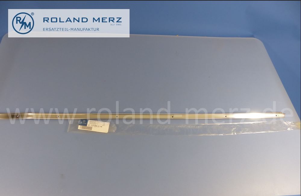 1136860136 Schiene, Abdeckschiene, Abdeckung, links unten, Einstieg, Länge 1060mm, Mercedes W113, Pagode, MB 230SL, 250SL, 280SL, Original Mercedes Neuteil, NOS