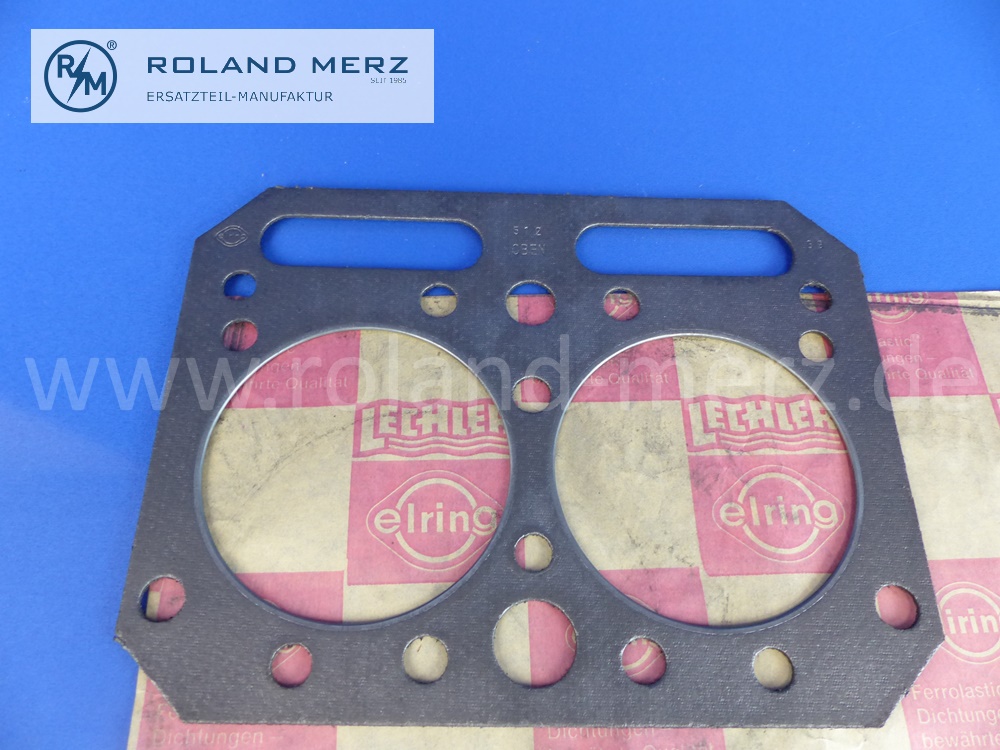 167.231 cylinder head gasket Elring, Büssing S11, U11, 170PS, 1-16723-21, Ø cylinder 122mm, original Elring spare part, NOS