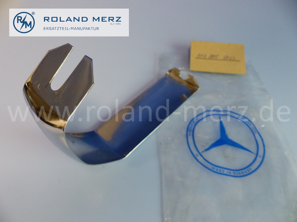 1118855022 Abdeckung für Stoßfängerfuge hinten, Mercedes W111, W112, 220SEb Cp/Cb, 250SEb Cp/Cb, 280SE Cp/Cb, 300SE Cp/Cb, Original MB-Neuteil, NOS 