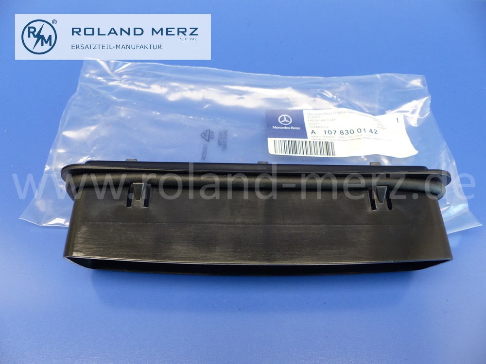 1078300142 Klappe, Frischluftklappe, Kotflügel hinten, links und rechts, Mercedes R107, Original Mercedes Neuteil, NOS 
