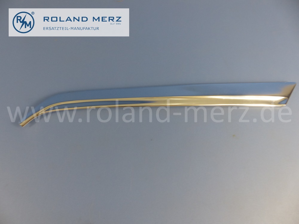1156981689 Zierstab, Zierleiste, Zierblende, A-Säule, rechts, Mercedes W114, Strich 8, Coupé, Original Mercedes Neuteil, NOS