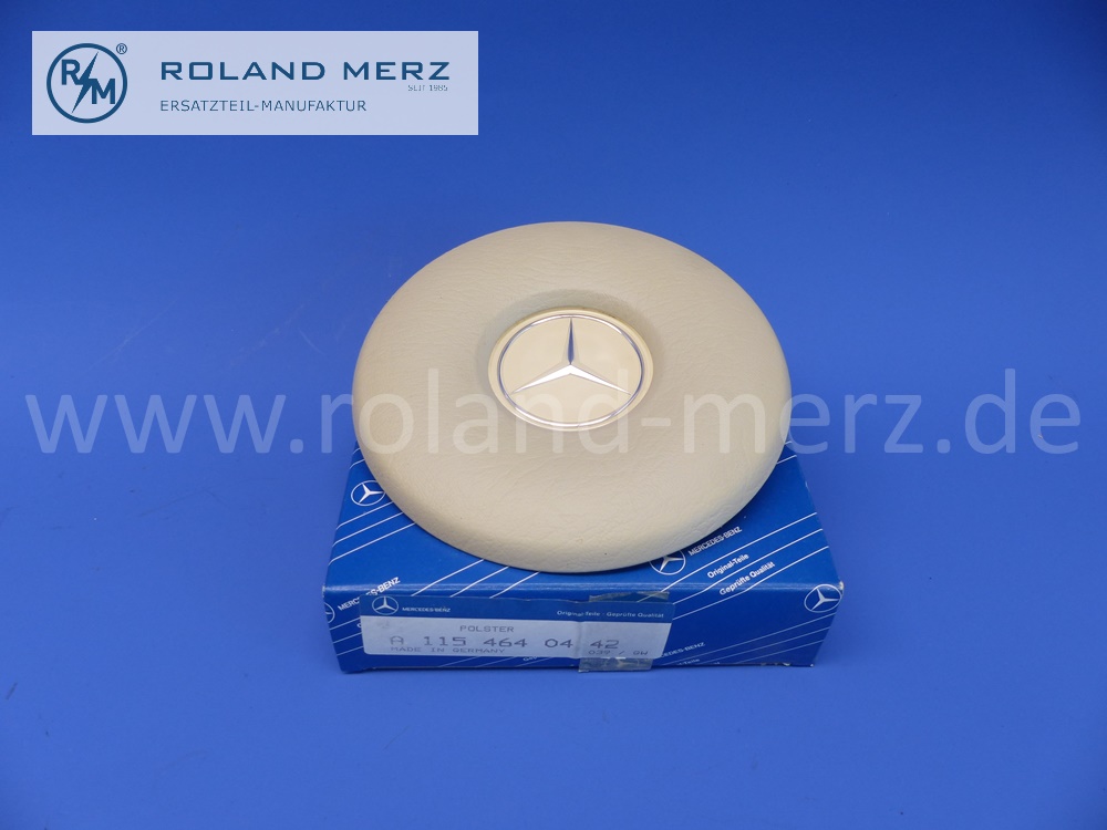 1154640442 Polster, Nabenpolster elfenbeinfarbig Mercedes 250SL, 280SL, 250SE Cp/Cb, 280SE Cp/Cb, 300SE Cp/Cb, Original Mercedes Neuteil, NOS 